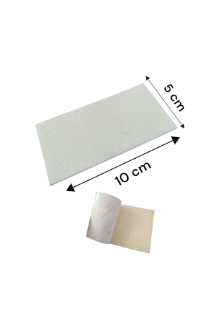 Cam Filmi Çekme Uygulama Aparatı Yedek Ucu Yün Keçeli 10x5 Cm 1 Adet