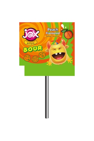 Jox Flat; Kabartmalı Yüz İfadeli Ekşili Yassı Lolipop 150 x 6.2 G
