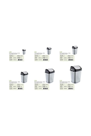 Polytime Magnum Klink Sallanır Kapak Ofis Banyo Mutfak Bahçe Çöp Kutusu Kovası / 20 Litre / Beyaz / 47x30x23 Cm. Beyaz