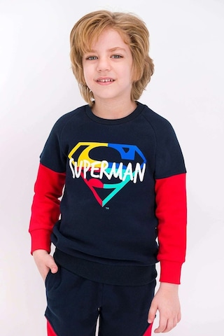 Superman Erkek Çocuk Lisanslı Lacivert Eşofman Takımı