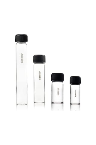 Cam Deney Tüpü Düz Tabanlı Pp Vida Kapaklı - 25X95 Dibi Düz