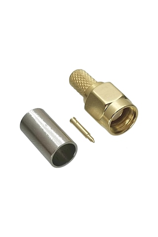 Ek0313 - Rg58 Sma Erkek Sıkmalı Konnektör