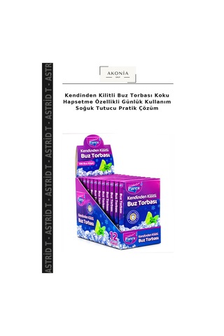 Kendinden Kilitli Buz Torbası Koku Hapsetme Özellikli Günlük Kullanım Soğuk Tutucu Pratik Çözüm Çok Renkli