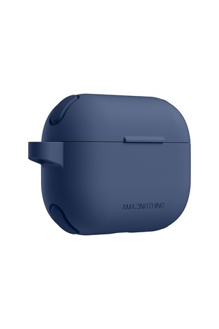 Airpods Pro 2 Uyumlu Amazingthing Airbag Köşe Tasarımlı Omni Serisi Silikon Kapak Lacivert