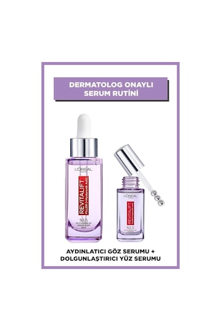 L'Oréal Paris Revitalift Filler %1.5 Saf Hyaluronik Asit Serum& Aydınlatıcı Göz Serumu & Roller pktgzbkmst-9424