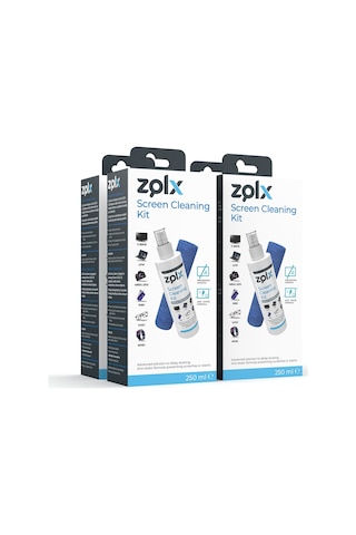 Zolx Ekran Temizleme Seti 4 x 250 ML + Mikrofiber Bez