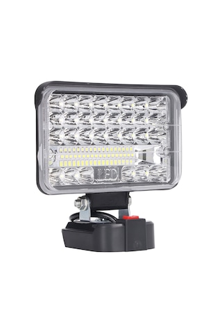 Tenfowee 144w 7200lm 6500k Led Çalışma Lambası - 18v Pil Uyumlu, Çok Açı Aydınlatma, Taşınabilir, Dış Mekan Kamp Balıkçılık Için