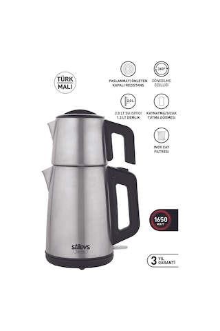 Stilevs Çays İnox 2 LT Çay Makinesi