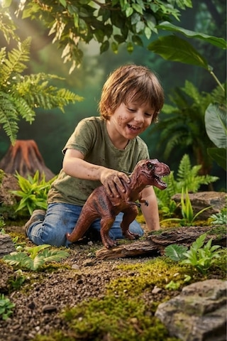 Gerçekçi T-rex Dinozor Figürü - Orta Boy Detaylı Eğitici Oyuncak Tyrannosaurus Rex 20 Cm Hayvanlar