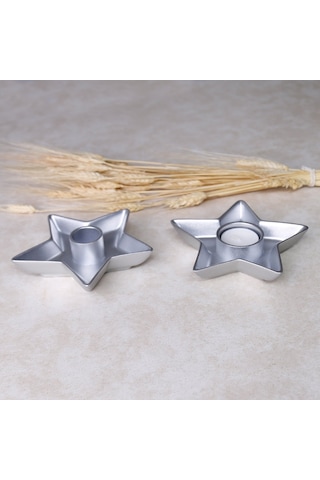 Evora Tealight Mumluk Gümüş