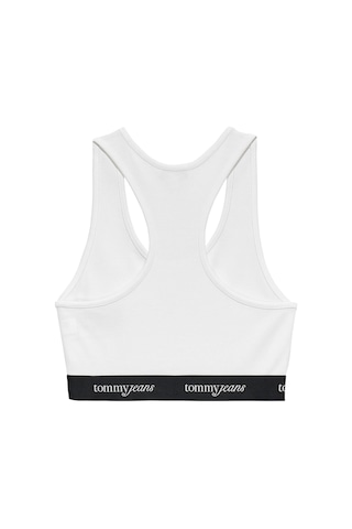 Tommy Hilfiger Tjm Kadın Beyaz Crop Tape Bra Top-13043 Beyaz