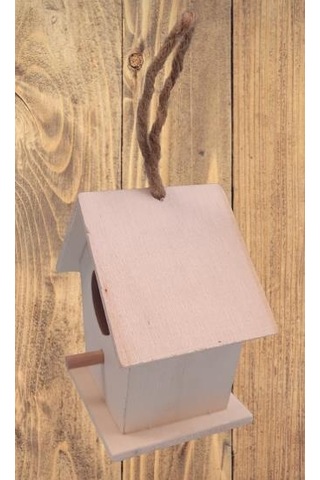 Hobi Dekoratif Model Minik Kuş Yuvası Ahşap HAM MDF El Yapımı