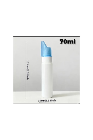 Haomıng 70ml İnce Sis Püskürtmeli Taşınabilir Burun Yıkama Şişesi+500ml Burun Yıkama Serumu Set