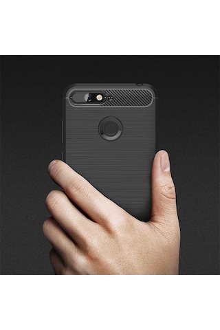 Huawei Y6 2018 Kılıf Zore Room Silikon Kapak Siyah