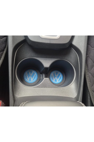 Volkswagen Araç Bardaklık Altlığı , Vw Şişe Ve Bardak Altlığı, Volkswagen Logolu Oto Bardaklık Altlı