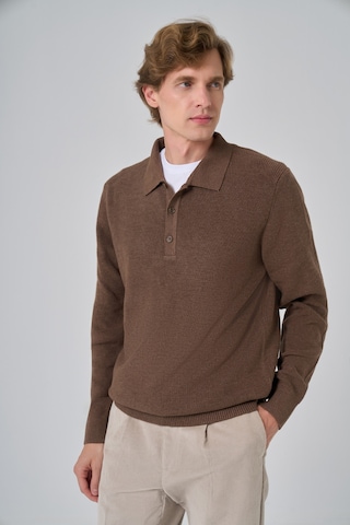 Morven Erkek Kahve Trend Polo Yaka Dynamic Fit Rahat Kesim Triko 26kc017008400 Kahve