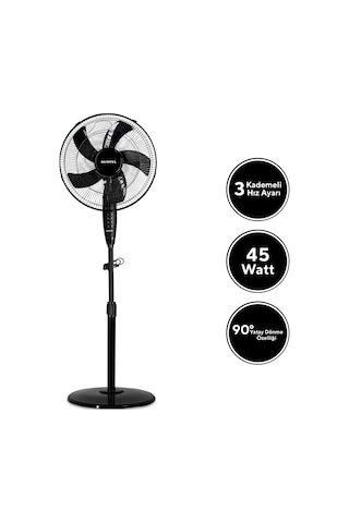 Kumtel Ktf-330 Siyah Vantilatör