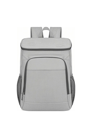 Ranyeek 24l Isı Ve Soğuk Tutucu Sırt Çantası - Su Geçirmez Oxford Kumaşı, Damlacık Önlü, Yansıtıcı Şeritli, Kamp/piknik/outdoor İçin Gri Gri