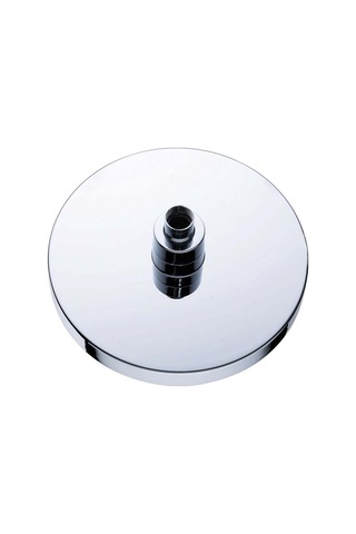 Ranyeek 8 İnç Led Dairesel Duş Başlığı, Rgb Sıcaklık Algılama Renk Değiştirme, Su Akışı İle Çalışan Metal Duş Kafa Gümüş