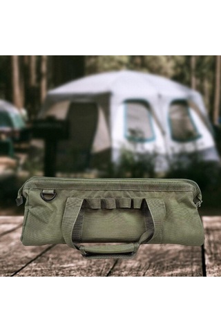 Homyl Çadır Kazıkları Saklama Çantası Taşınabilir Yeşil Yeşil