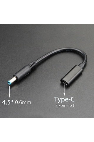 Yaozixa Usb-c Female Pd Adaptör Kablosu - 7.9x5.5mm Ve Çeşitli Dc Plug'lar İle 90w Laptop Şarjı
