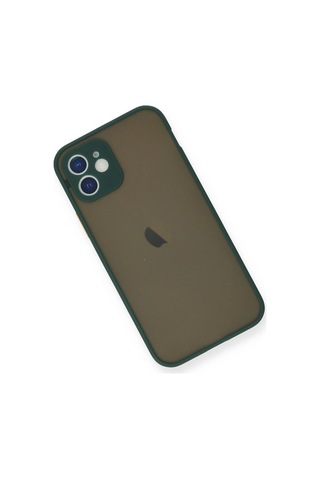 Apple, Uyumlu iPhone 12 Mini Kılıf Montreal Silikon Kapak - Yeşil