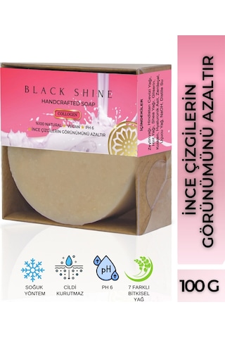 Black Shine Bs Kolajen Katkılı Doğal Sabun 100 G