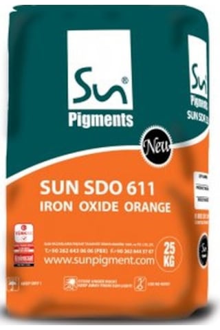 Demir Oksit Sun Sdo 611 Turuncu  (25 Kg Paket)