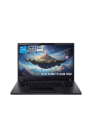 Acer Travelmate P2 TMP215-54-53Z1 NX.VVREY.002 i5-1235U 8 GB 512 GB SSD 15.6" Free Dos Dizüstü Bilgisayar (Outlet)