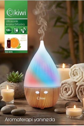 Kiwi Kah-6616 Ultrasonik Aroma Difüzörü 120ml Usb-c Şarjlı