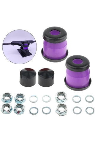 Homyl Kaykay Kamyon Burçları Kiti Kupası Şok Emici Mor-11-mm Mor Çok Renkli