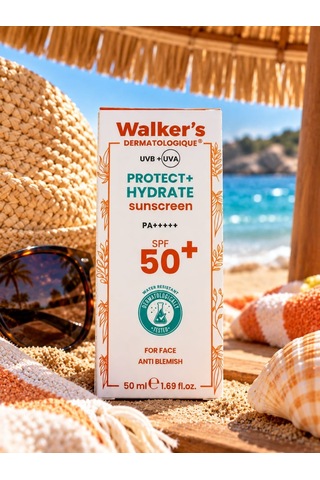Walker's Vitamins Spf50+ Leke Karşıtı Çok Yüksek Korumalı Yüz Güneş Kremi 50 ML