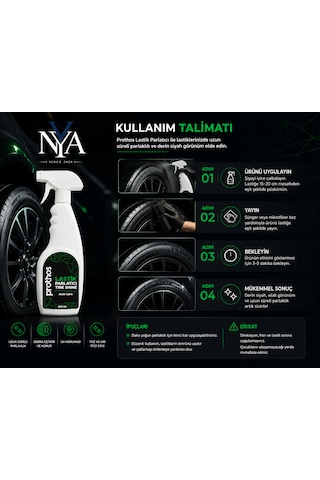 Lastik Parlatıcı 500 Ml Uzun Süre Kalıcı Parlaklık Ve Bakım