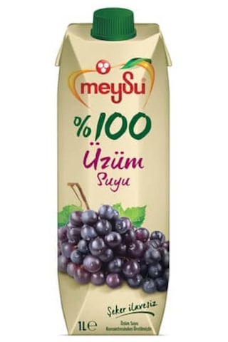 Meysu %100 Üzüm Suyu 1 Lt X 6 Adet