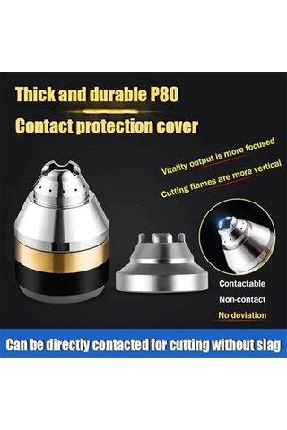 Ulzyvf Plazma P80 Nozulu Koruyucu Kılıfı Kılıf, Kesme Elektrot Adet 3 Ld