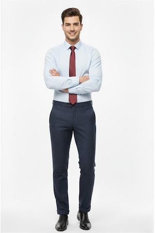 Presto Erkek Slimfit Armürlü Pantolon Lacivert 3193-250 Lacivert