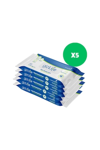 Hasta Vücut Temizleme Havlusu 48li 5paket 240adet Havlu Diğer