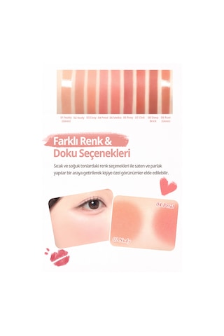 Dasique 9 Renkli Ruj & Allık Paleti Mood Painting Lip & Cheek Palette 01 Warm Coloring 01 Warm Coloring