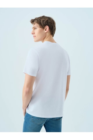 Loft Regular Fit Beyaz Erkek T-shirt Lf2038585 Beyaz