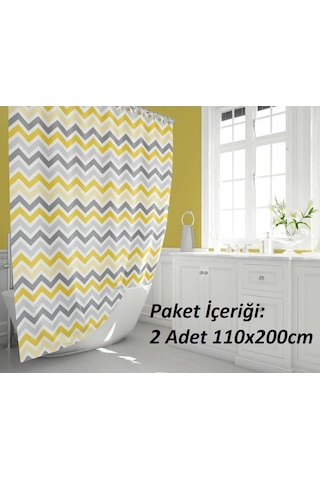 Tropik Home-corner Play Gri-çiftkanatlı Banyo Duşperdesi 110x200