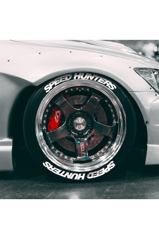 3d Lastik Yazısı Speedhunter 2.5 Cm Ürün 4 Adet Araç Ve Motorsiklet İçin Lastik Beyaz Yanak