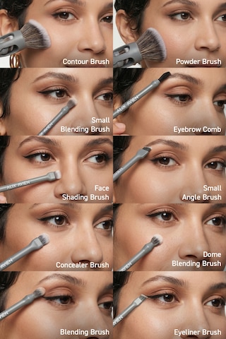 Çok Amaçlı 10'lu Makyaj Fırçası - 10 In 1 Multifunctional Makeup Brush