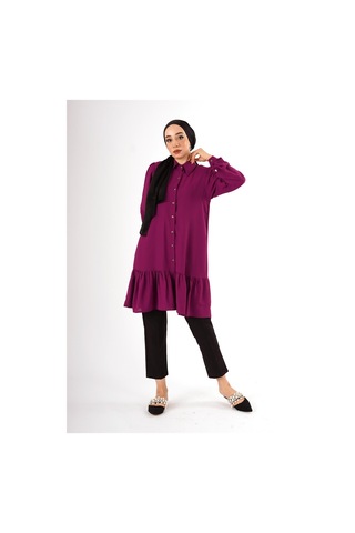 Fatma Sezen Mor Tunik Çok Renkli