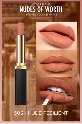 L'Oreal Paris Color Riche Intense Volume Matte Ruj 505 Nude Resilient