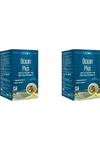 Ocean Plus Balık Yağı Omega3 1200 Mg 30 Softjel Kapsül 2 Adet