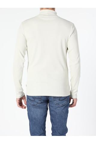 Colin's Slim Fit Balikci Erkek Gri Taş Uzun Kol Tişört CL1049854_Q1.V1_STM Taş
