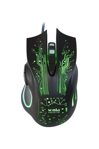 Sonia SN-X9 Kablolu Optik Oyuncu Mouse