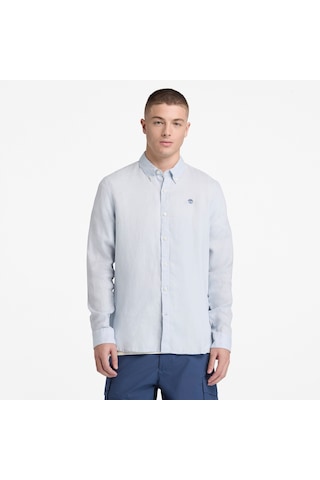 Timberland Mill Brook Linen Shirt Erkek Gömlek-33319 Açık Mavi