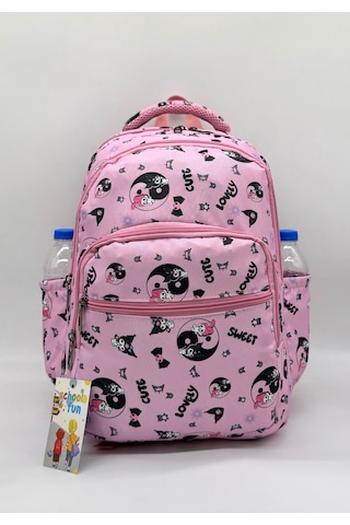 Megihero Sevimli Karakter Desenli Beslenmeli İlkokul Çanta Seti