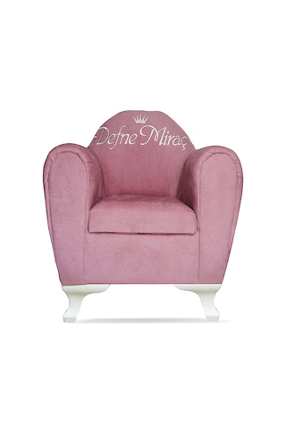 İsimli Kişiye Özel Çocuk Koltuğu 1-6 Yaş - Pudra Pudra Pembe